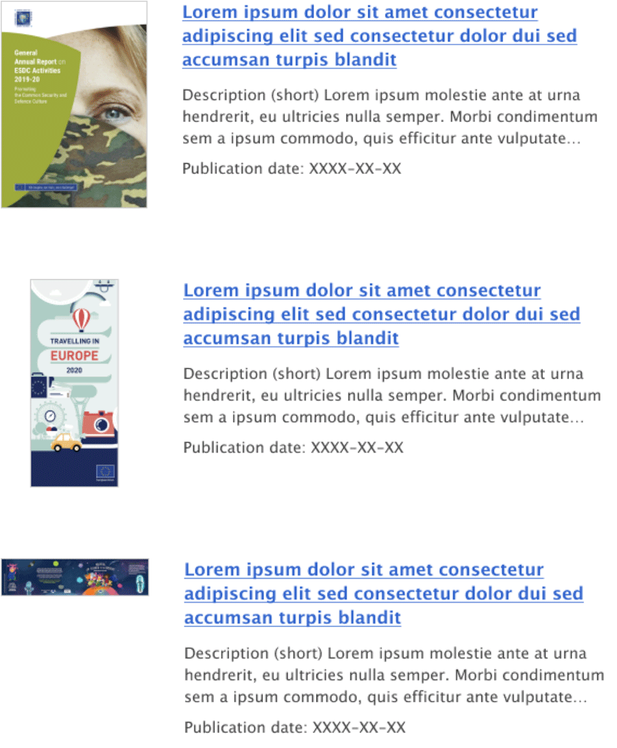 Image of thumbnails in cropped different sizes.